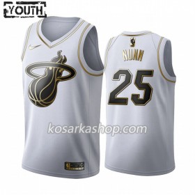 Dres Miami Heat Kendrick Nunn 25 Nike 2019-20 Bijela Golden Edition Swingman - Dječji